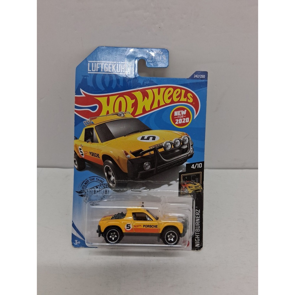 Hot Wheels Porsche 914 Safari Yellow Nightburnerz 4/10 242/250 2020 GHB50-D9C0Q